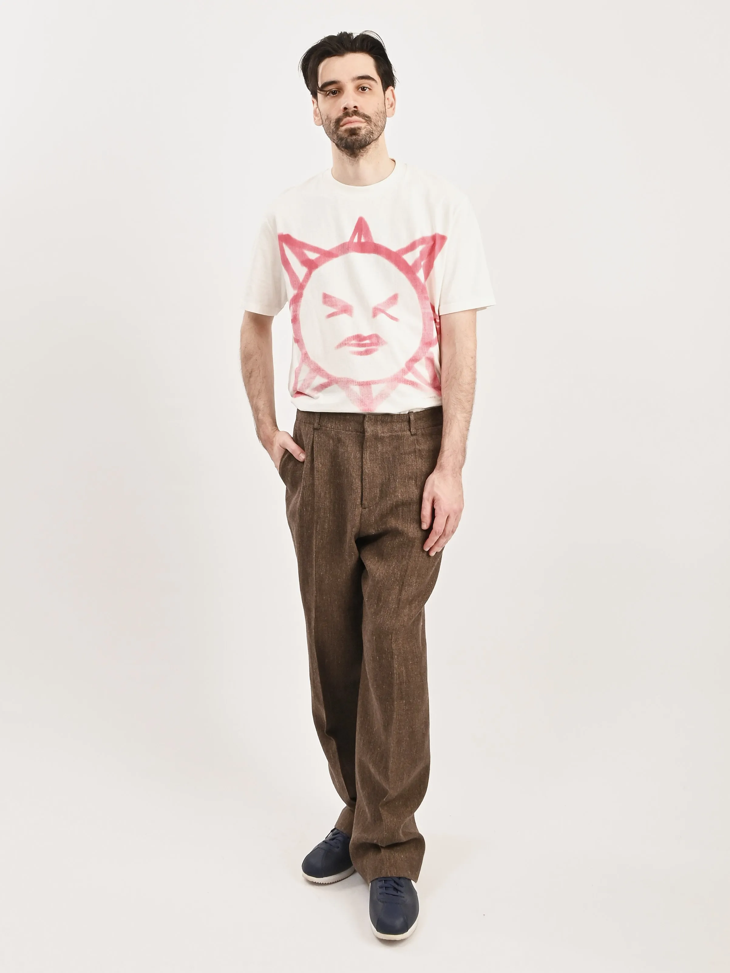 Tobacco Delave Linen Borrowed Chino