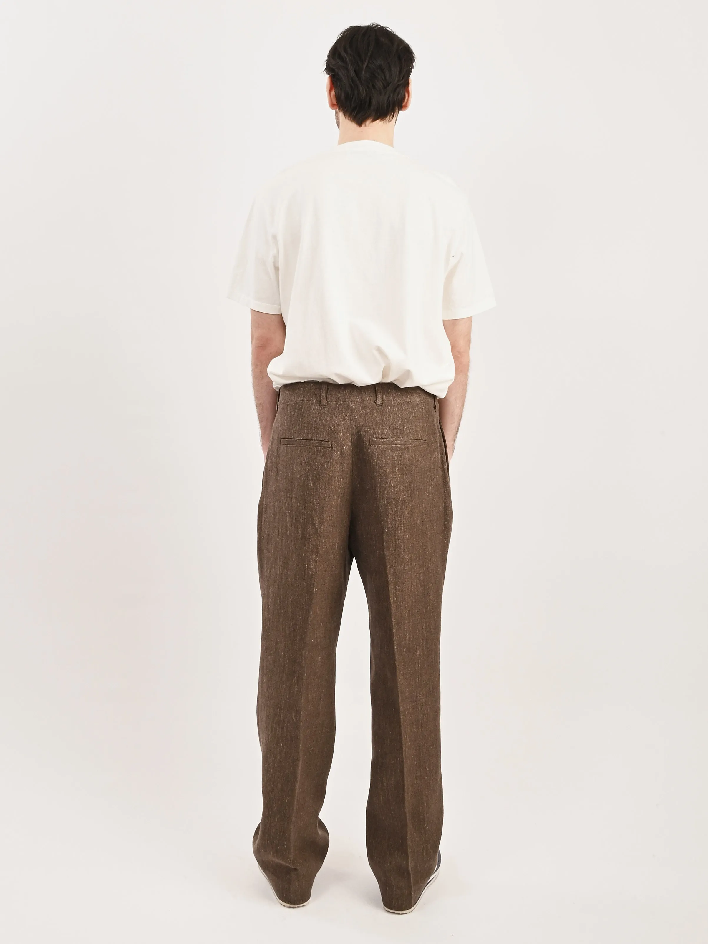 Tobacco Delave Linen Borrowed Chino
