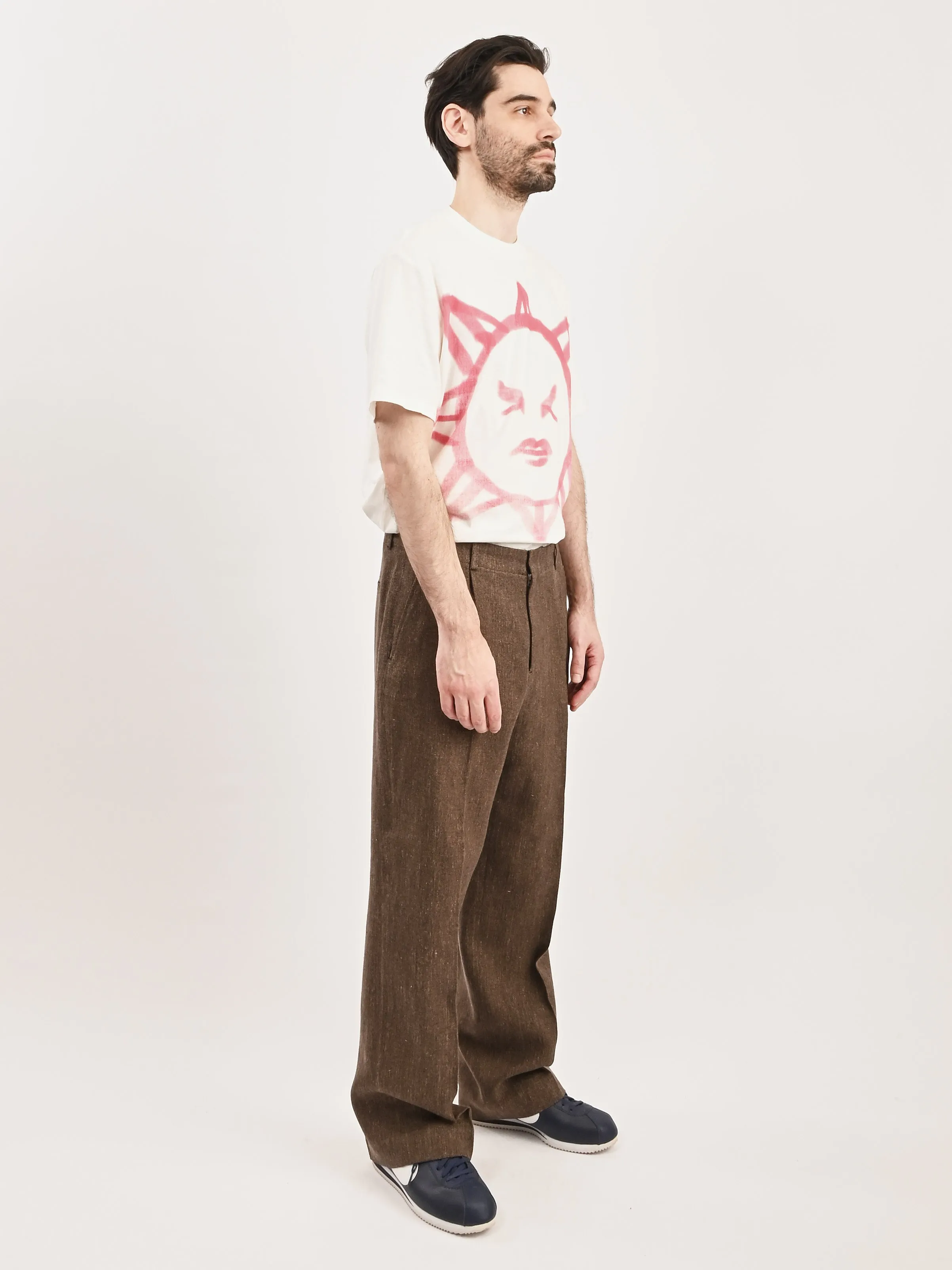 Tobacco Delave Linen Borrowed Chino