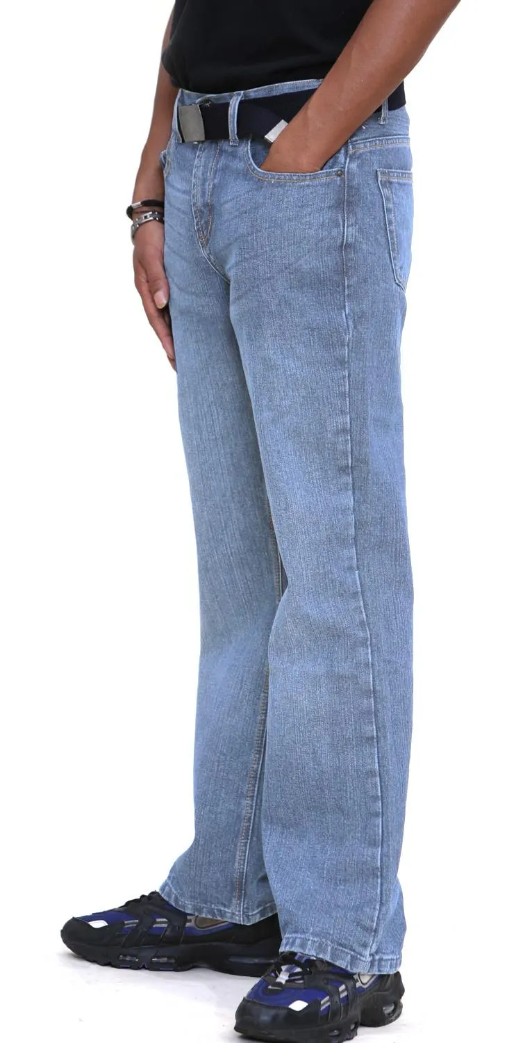 True Face Men Straight Leg Jeans With Free Belt