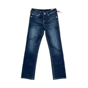 True Religion Girl’s Jeans Size 12  Straight Cut Savage Saloon Wash Blue New NWT