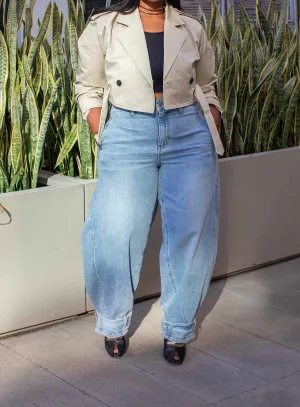 Tubular leg jeans