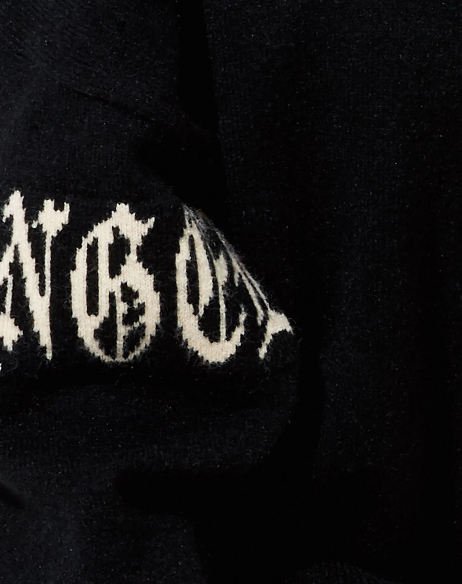 Tusca Sweatshirt in Black with Angel on Sleeve