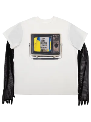 Tv Mesh Sleeve T-shirt