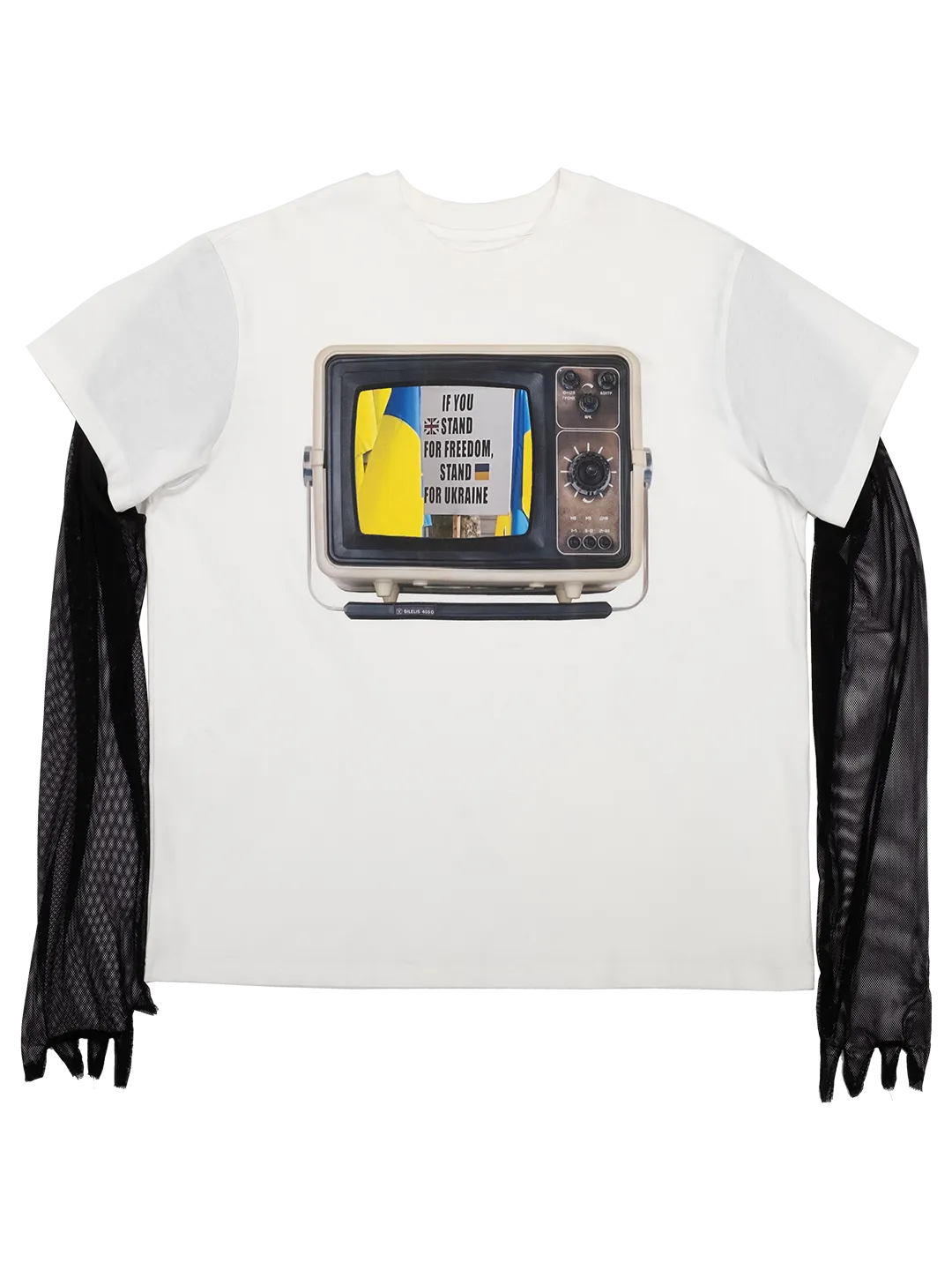 Tv Mesh Sleeve T-shirt