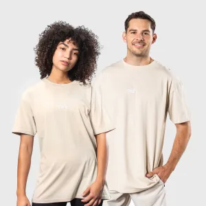TWL - OVERSIZED T-SHIRT - LINEN/WHITE