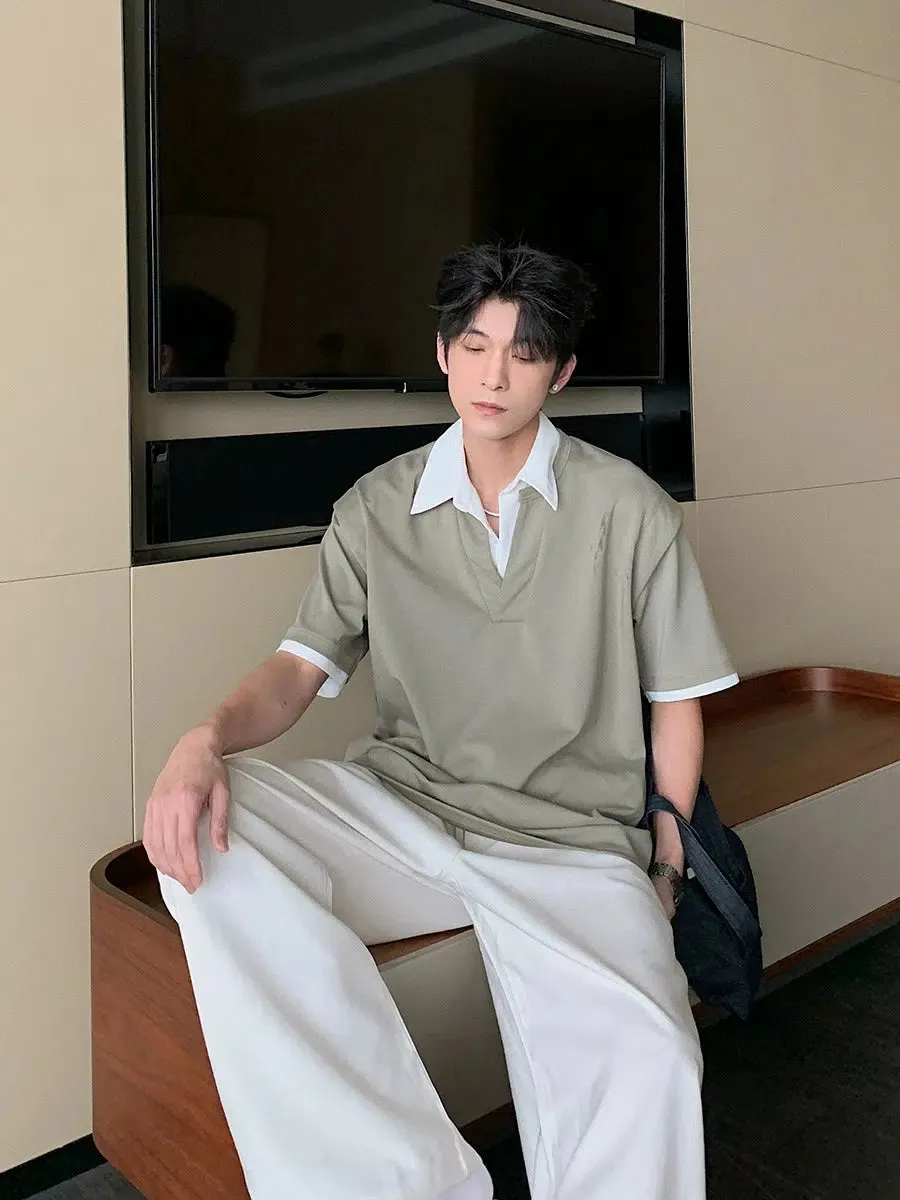 Two-piece Short Sleeve Polo Shirt