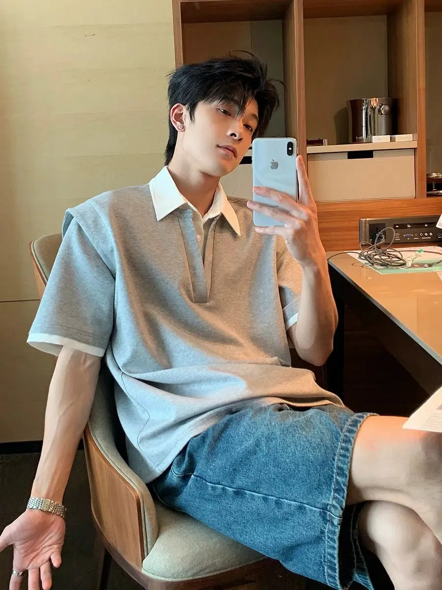 Two-piece Short Sleeve Polo Shirt
