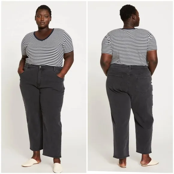 Universal Standard Etta High Rise Straight Leg Jeans