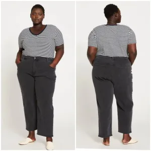 Universal Standard Etta High Rise Straight Leg Jeans