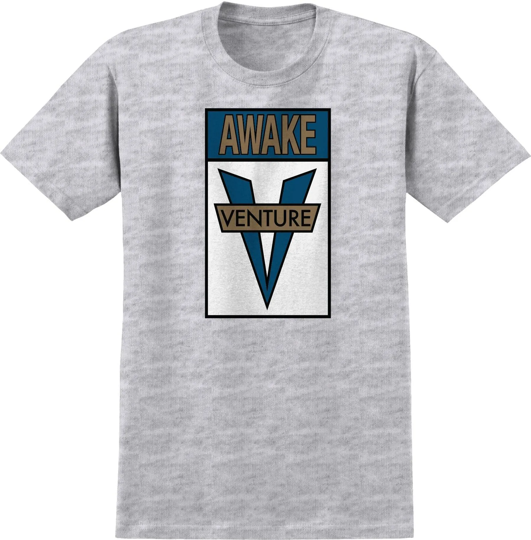 VENTURE Awake Tee Ash/Gold/Teal