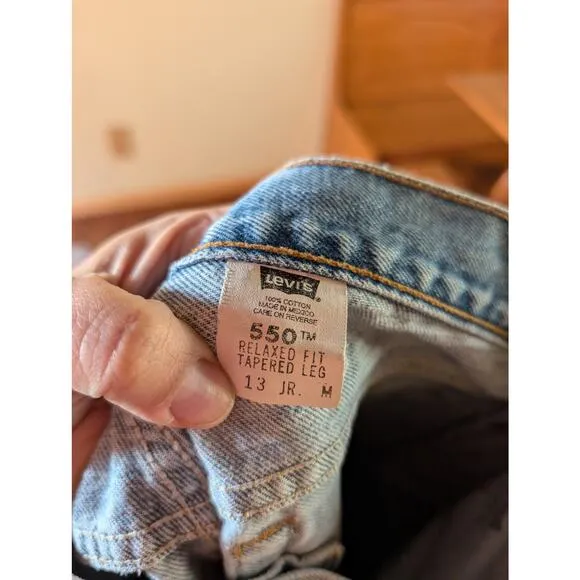 Vintage 13 Juniors Levis 550 Relaxed Jeans