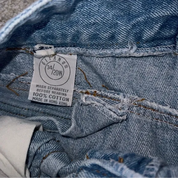 Vintage 80's Gitano 20 34 x 25 Jeans  High Waisted Mom Jeans Tapered Pleats