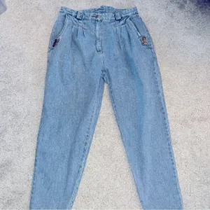 Vintage 80's Gitano 20 34 x 25 Jeans  High Waisted Mom Jeans Tapered Pleats