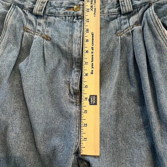Vintage 80's Gitano 20 34 x 25 Jeans  High Waisted Mom Jeans Tapered Pleats