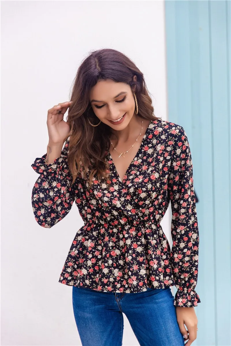 Vintage floral print Top