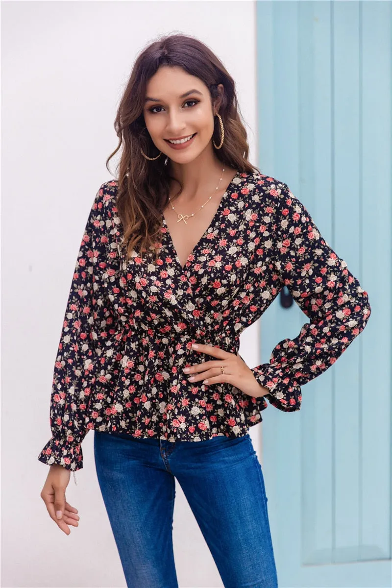 Vintage floral print Top