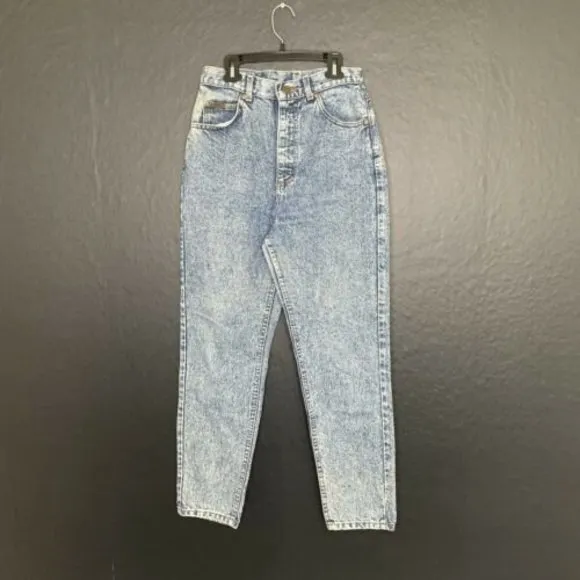 Vintage Lee Acid Wash Tapered Leg High Rise Mom Jeans Women’s size 10 Medium