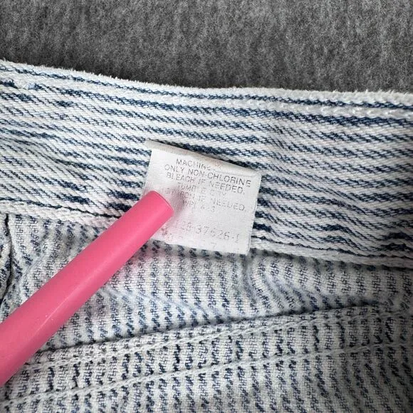 Vintage Levis 900 Series Jeans Women's 11 Blue High Rise Mom Pinstripe USA 80s