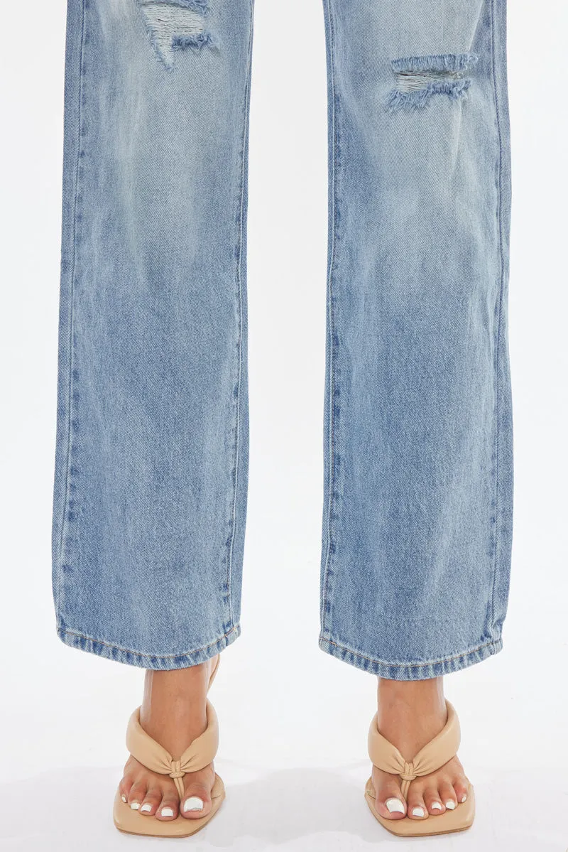Wanda Ultra High Rise 90's Straight Leg Jeans