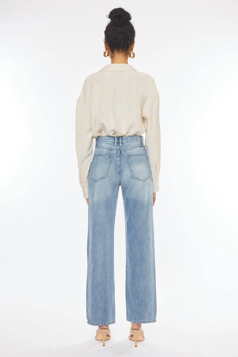 Wanda Ultra High Rise 90's Straight Leg Jeans