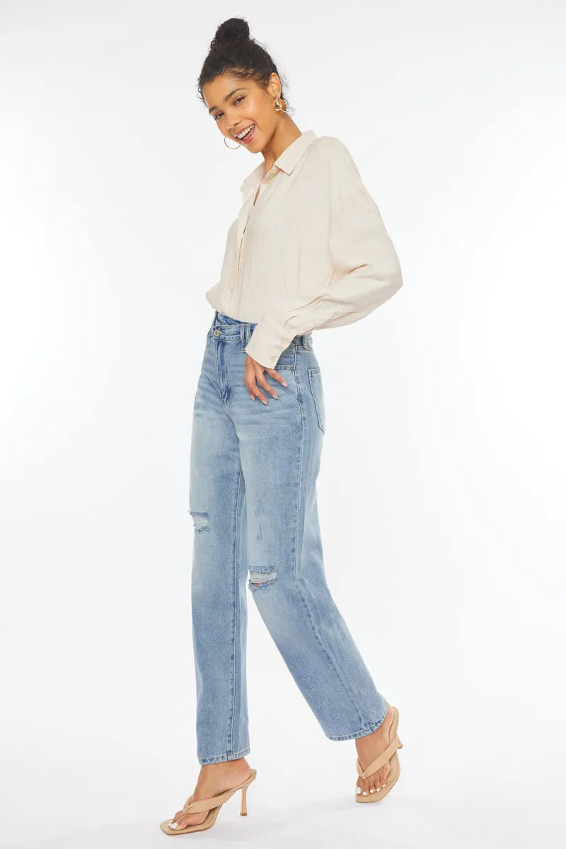 Wanda Ultra High Rise 90's Straight Leg Jeans