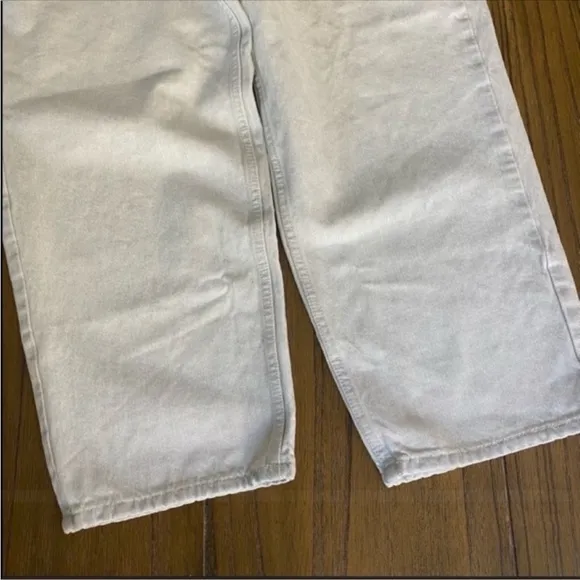 We The Free high rise relaxed light wash tapered mom jean