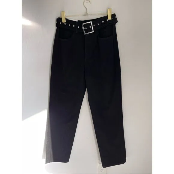 WEWOREWHAT Cut Out Straight Leg Twill Denim Jeans Size 27 NEW