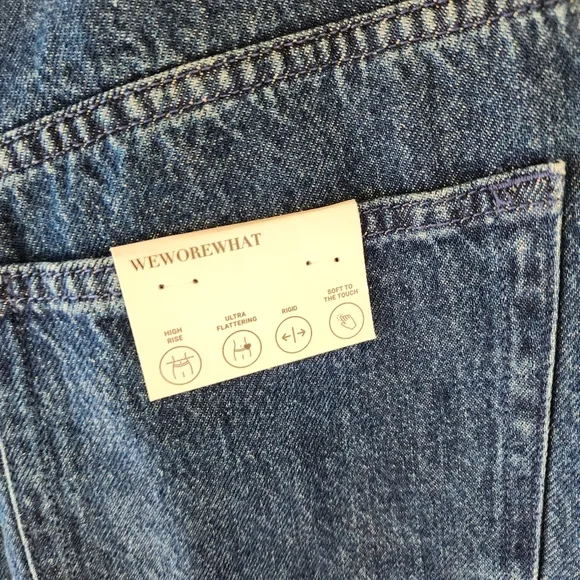 WeWoreWhat Frayed WB straight jeans