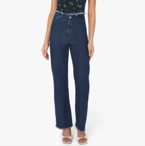 WeWoreWhat Frayed WB straight jeans