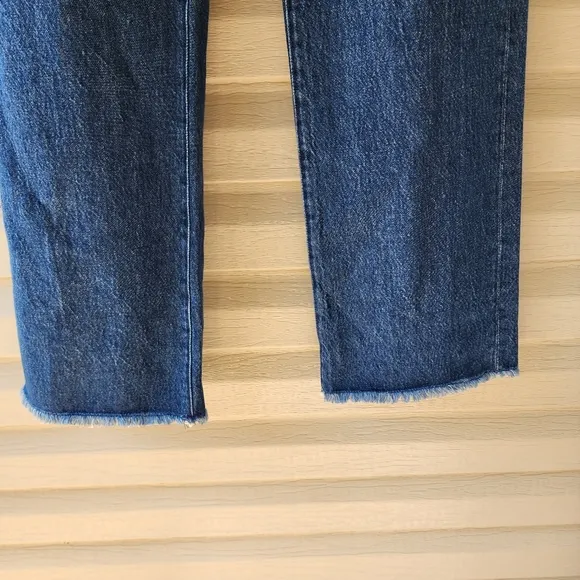 WeWoreWhat Frayed WB straight jeans