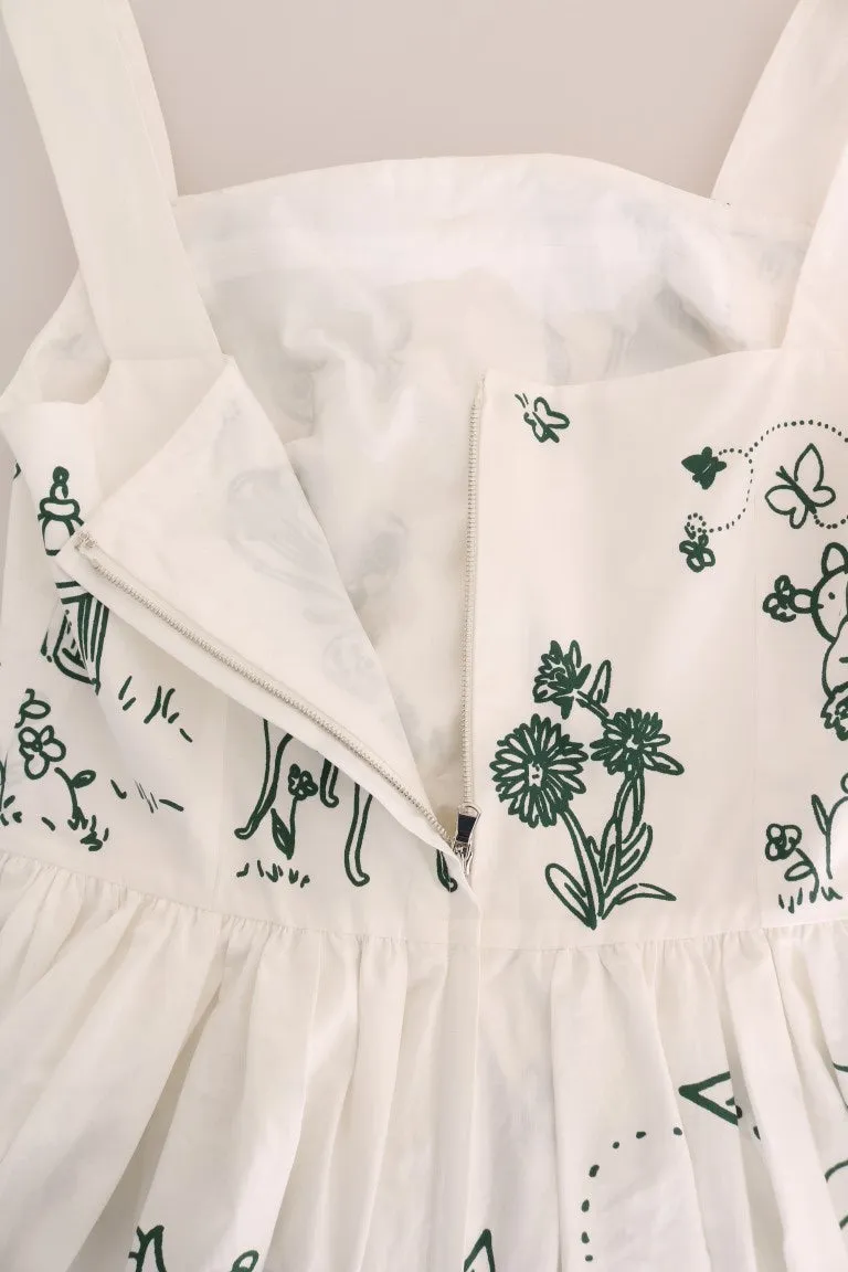 White Unique Garden Front Dress