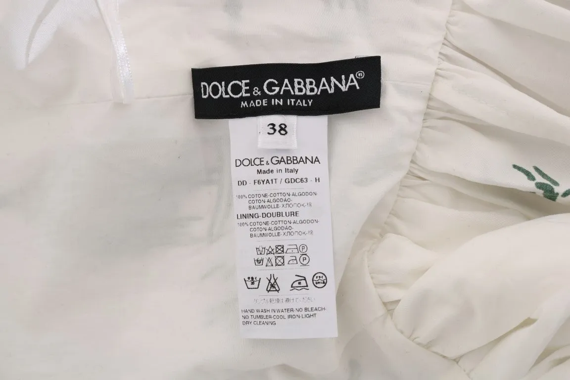 White Unique Garden Front Dress