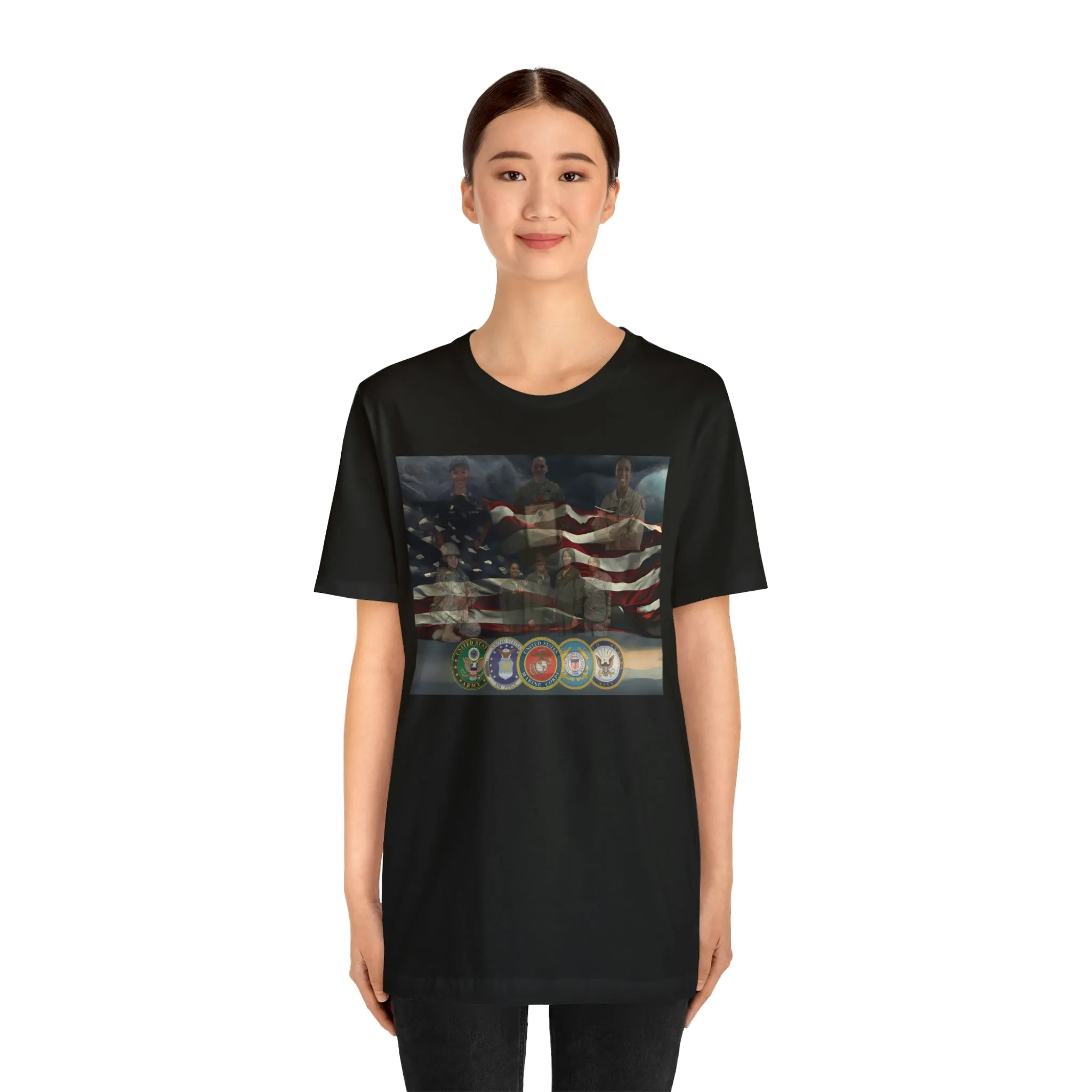 Women in the Military Short Sleeve Tee