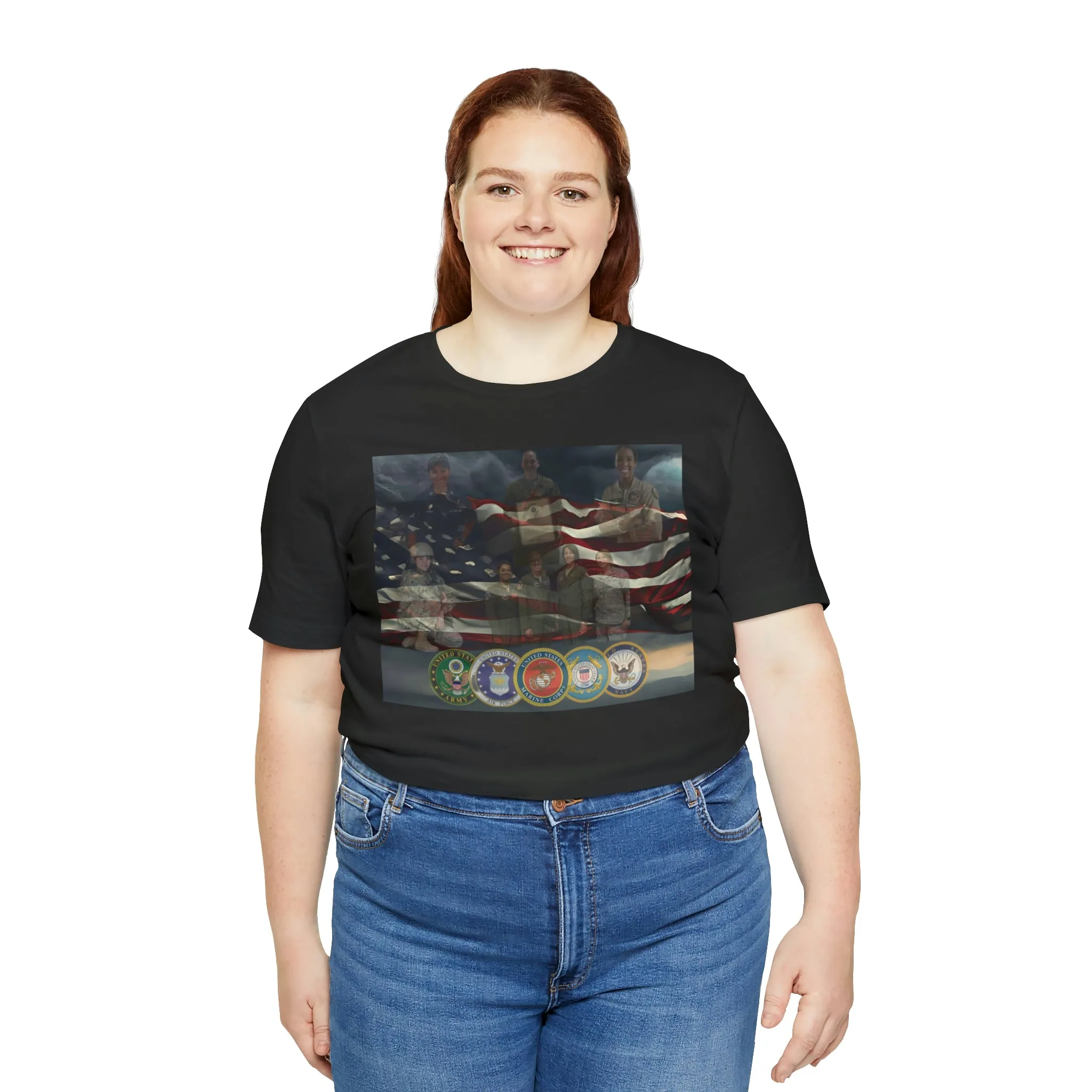 Women in the Military Short Sleeve Tee