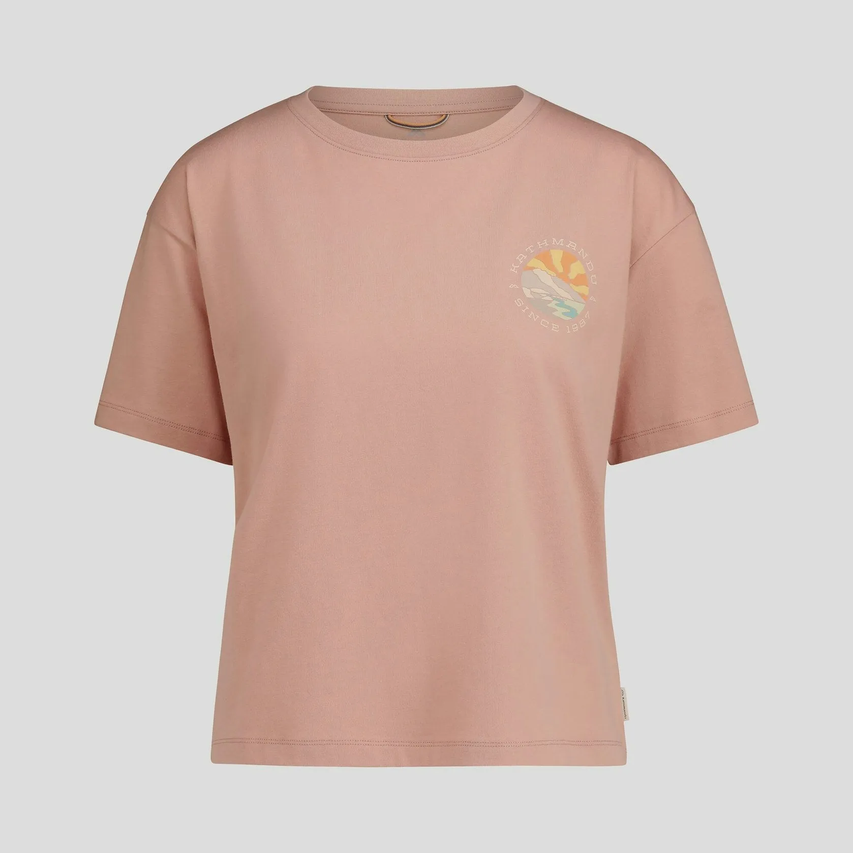 Women's Kathmandu Logo Sunburst Organic Cotton T-shirt
