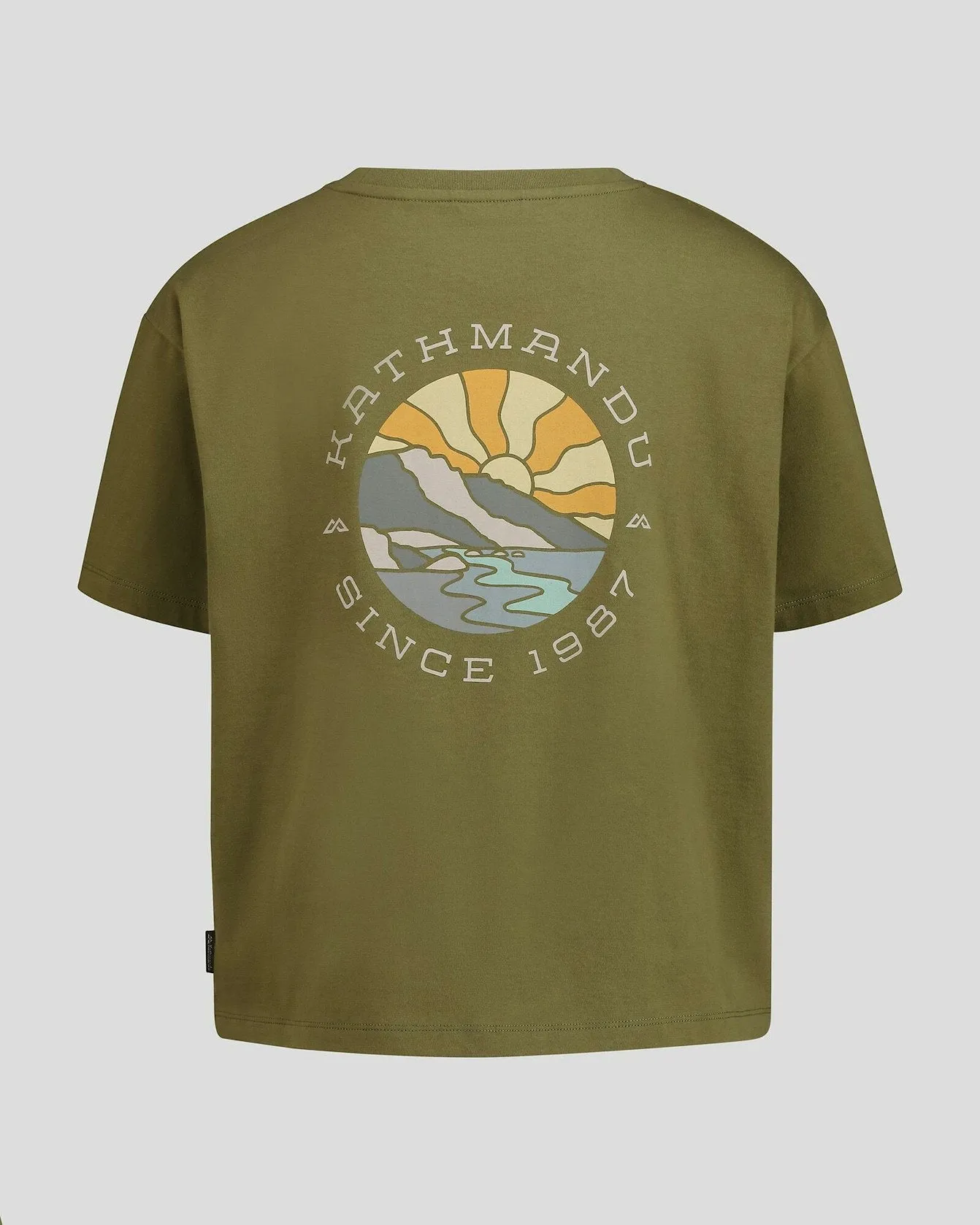 Women's Kathmandu Logo Sunburst Organic Cotton T-shirt
