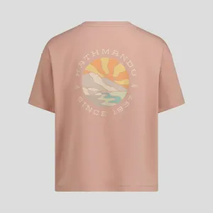 Women's Kathmandu Logo Sunburst Organic Cotton T-shirt