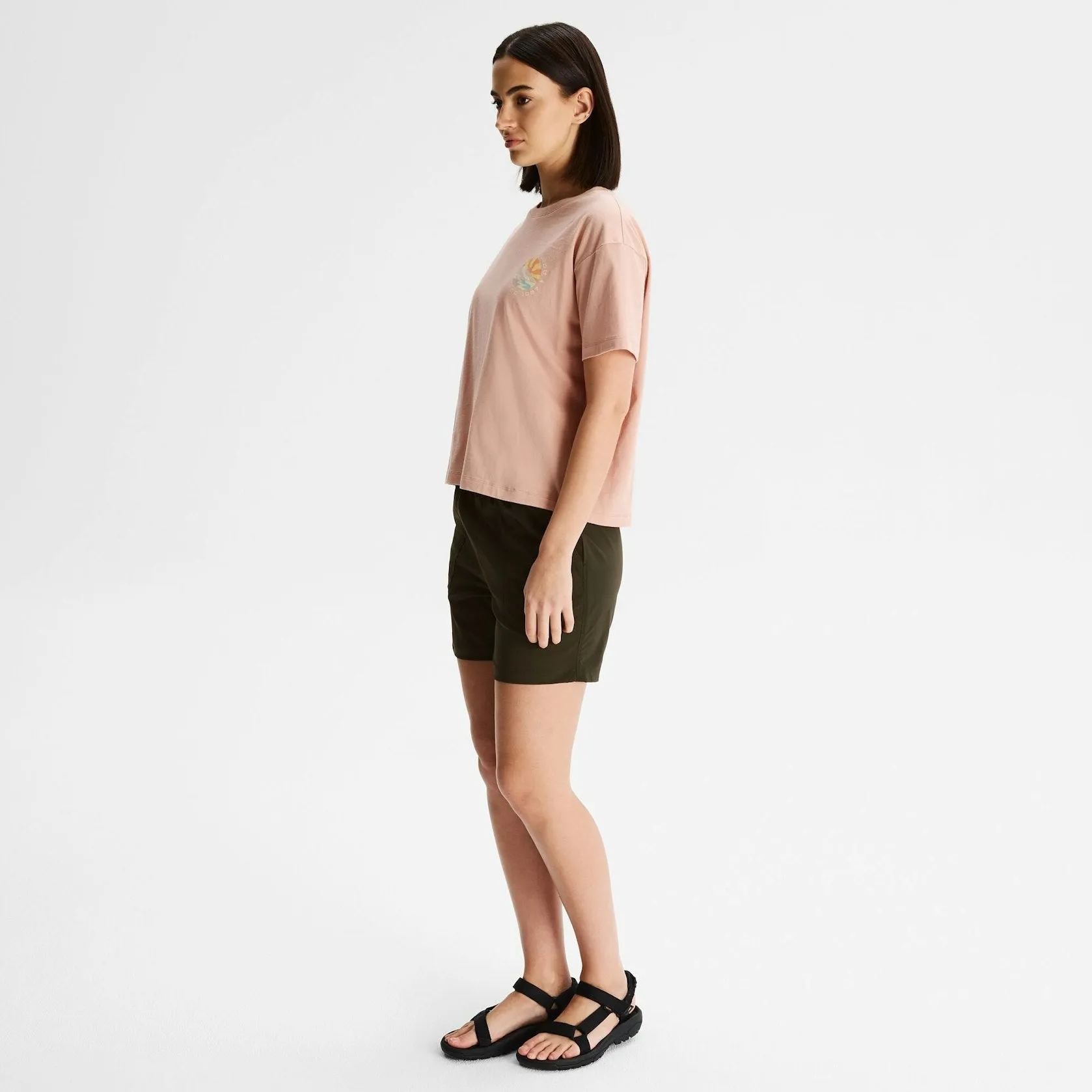 Women's Kathmandu Logo Sunburst Organic Cotton T-shirt