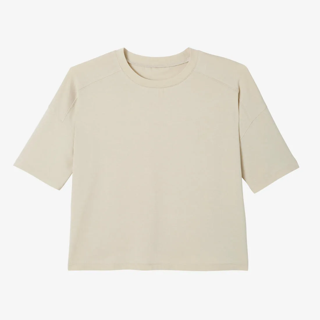 Women's Loose-Fit Fitness T-Shirt 520 - Linen