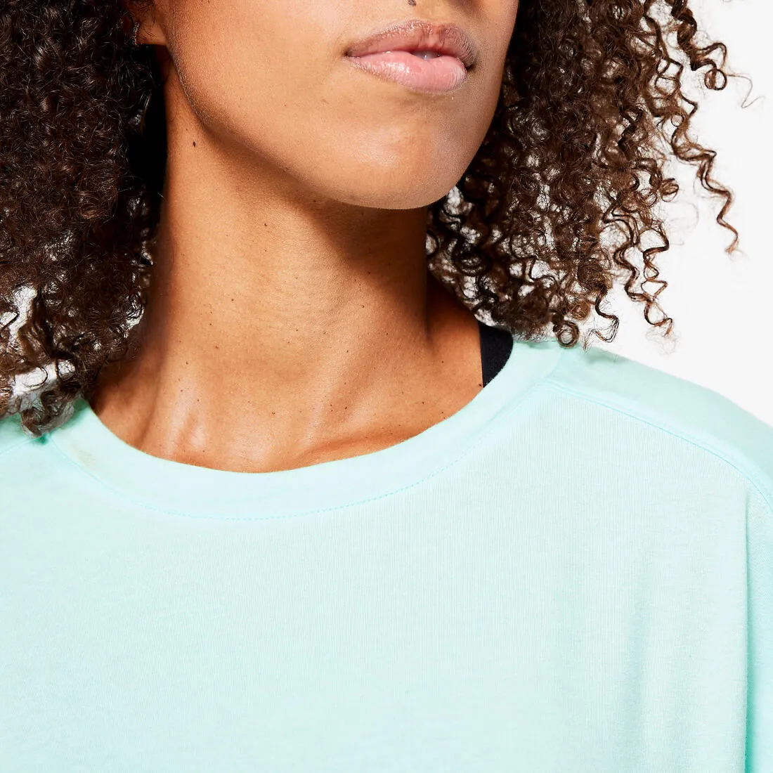 Women's Loose-Fit Fitness T-Shirt 520 - Linen