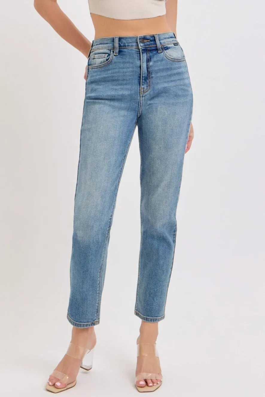 WV18977M-M HIGH RISE MOM JEANS