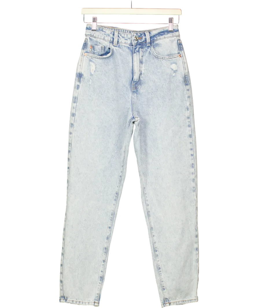 ZARA Blue High Waist Mom Jeans UK 6